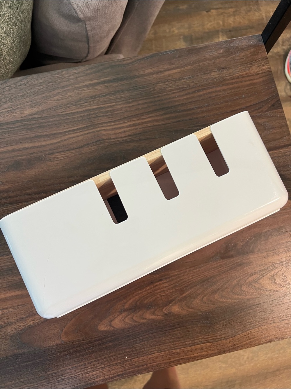 White Cable Organizer Box